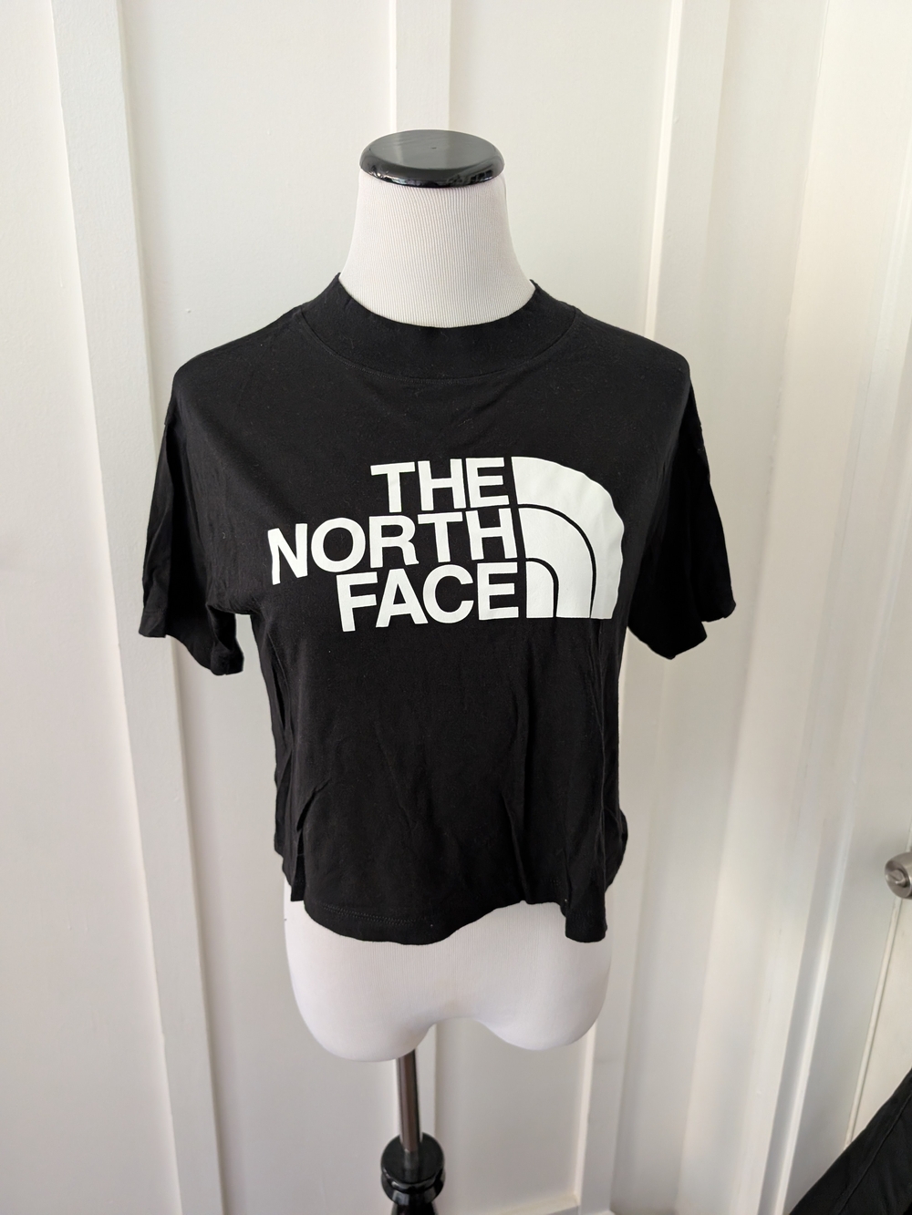 The North Face Black Cropped Logo Tee